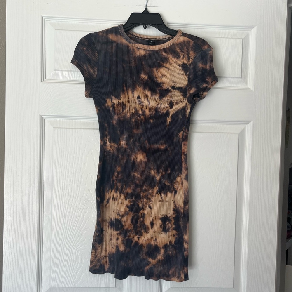 SHEIN Tie Dye Mini Dress